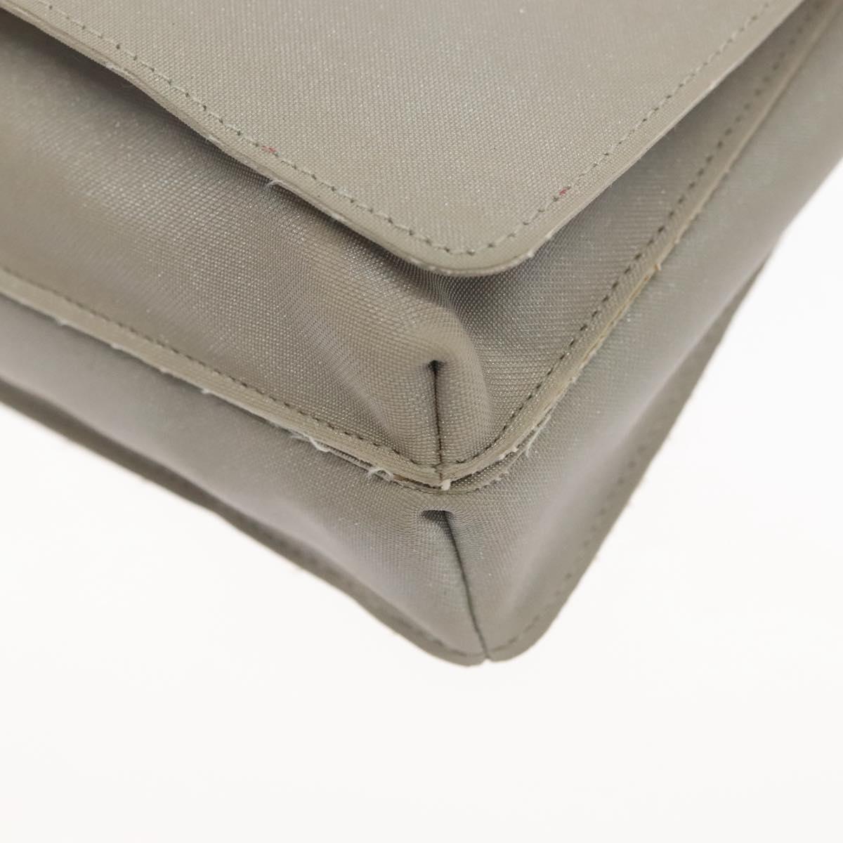 CHANEL Sports Boston Bag Nylon Black Gray CC Auth bs29290