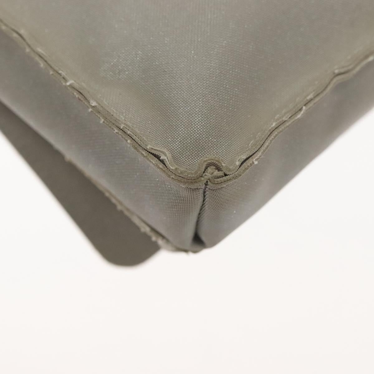 CHANEL Sports Boston Bag Nylon Black Gray CC Auth bs29290