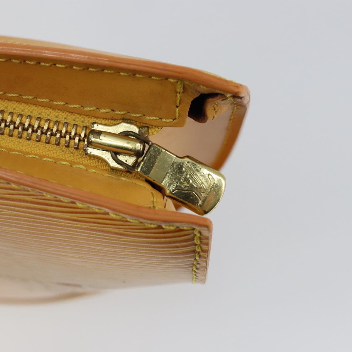 LOUIS VUITTON Epi Saint Jacques Hand Bag Yellow M52279 LV Auth bs29292