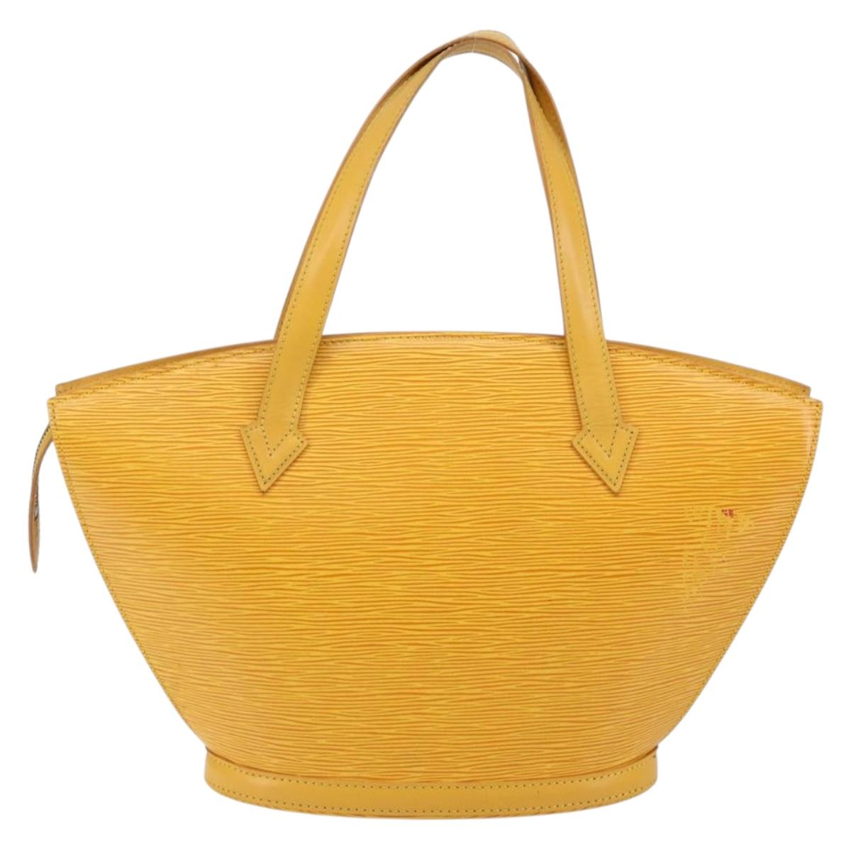 LOUIS VUITTON Epi Saint Jacques Hand Bag Yellow M52279 LV Auth bs29292