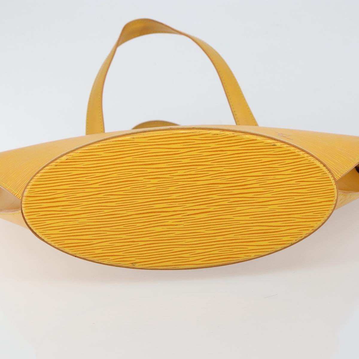 LOUIS VUITTON Epi Saint Jacques Hand Bag Yellow M52279 LV Auth bs29292