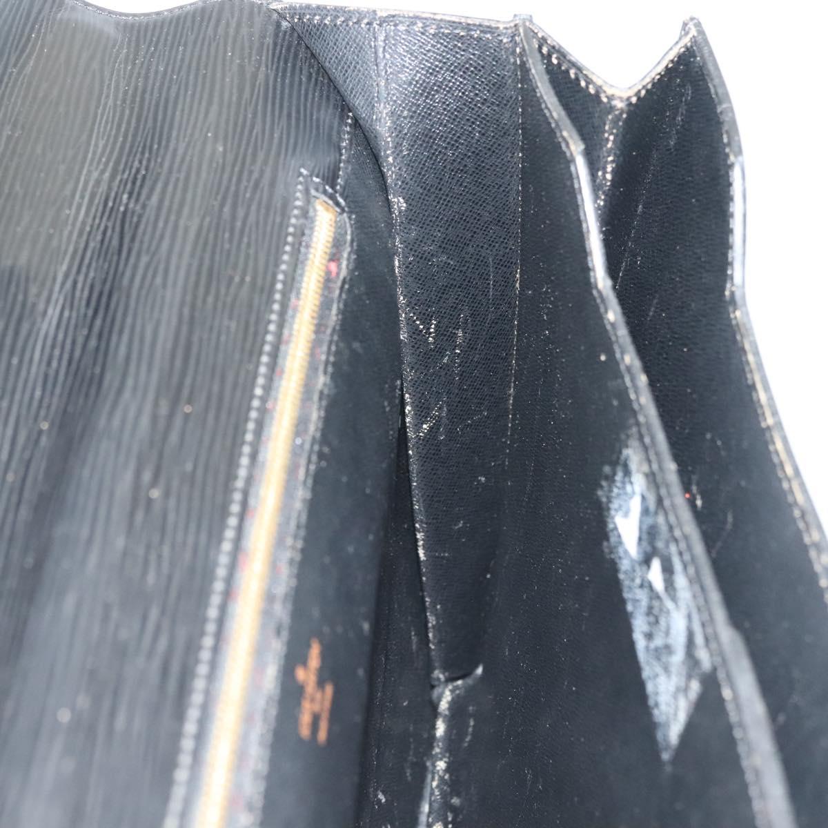 LOUIS VUITTON Epi Serviette Conseiller Business Bag Black M54422 LV Auth bs29305