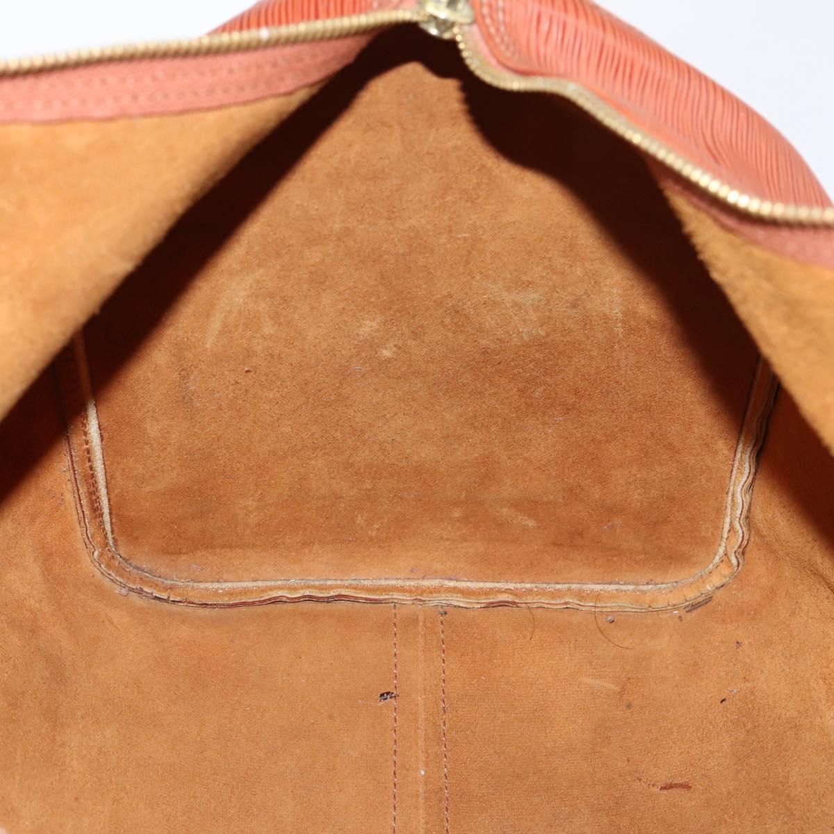 LOUIS VUITTON Epi Keepall 50 Boston Bag Brown M42968 LV Auth bs29308