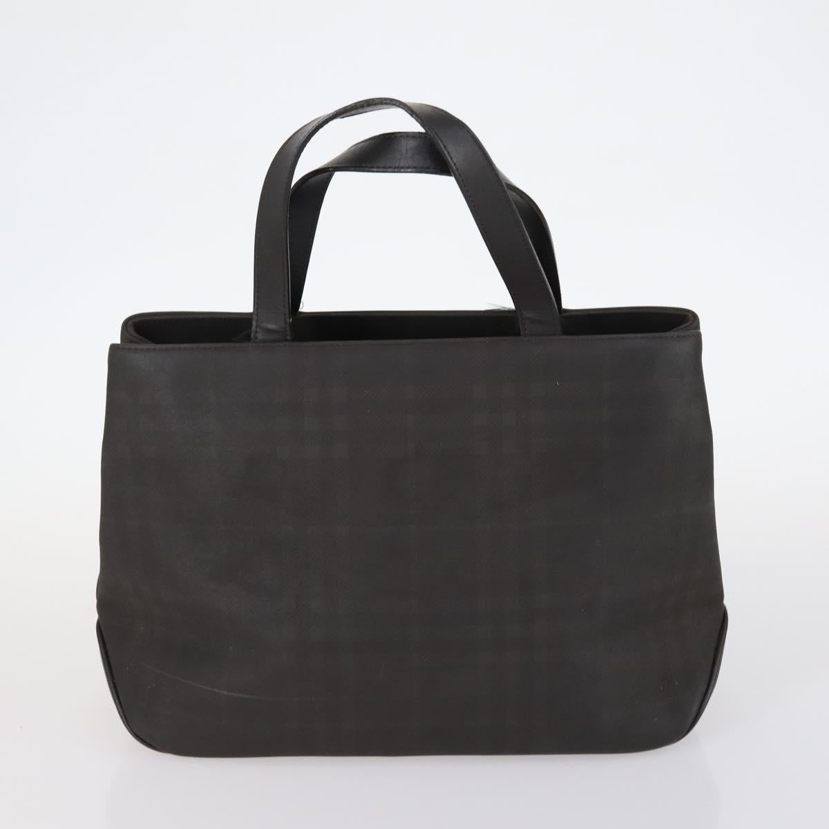 BURBERRY Nova Check Blue Label Bag Nylon PVC 4Set Beige Brown black Auth bs29370