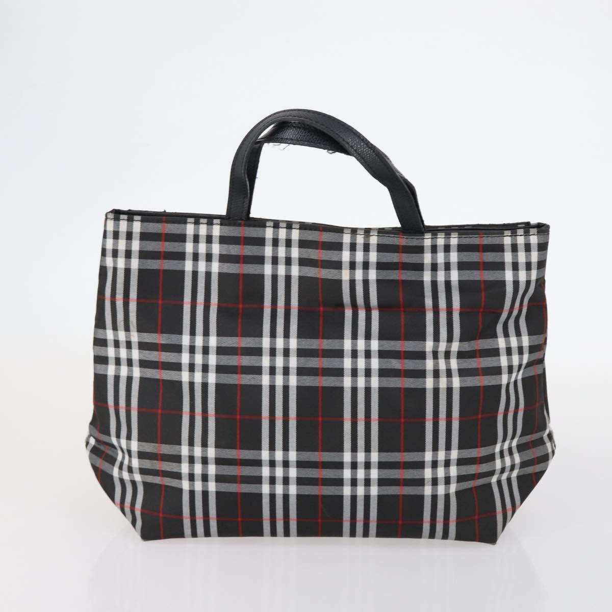 BURBERRY Nova Check Blue Label Bag Nylon PVC 4Set Beige Brown black Auth bs29370