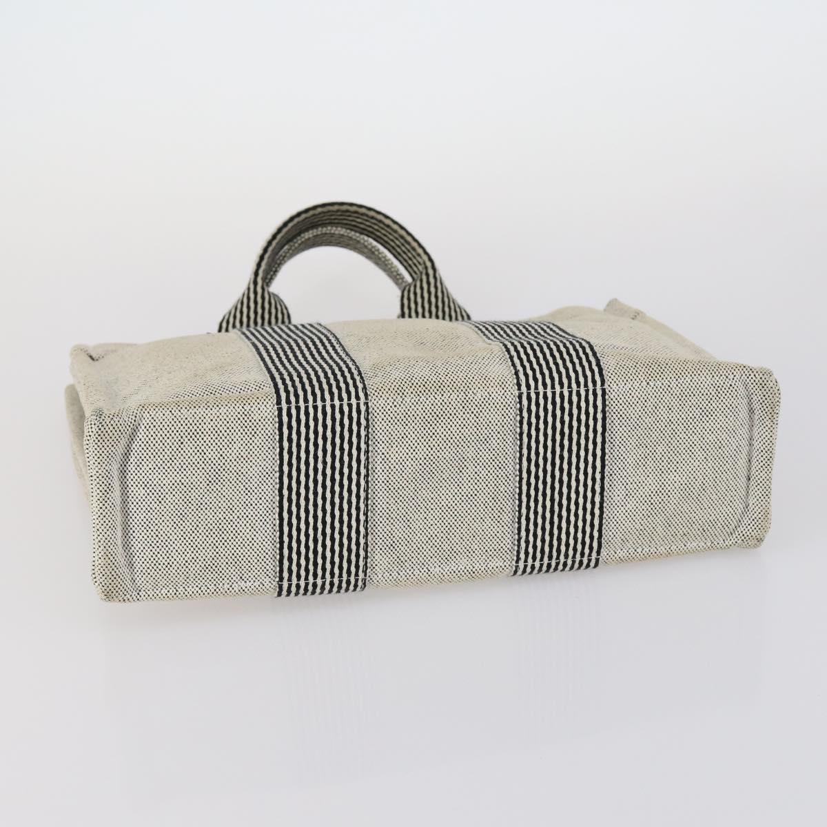 HERMES Her Line Fourre Tout Bag Canvas 4Set Red Brown gray Auth bs29371