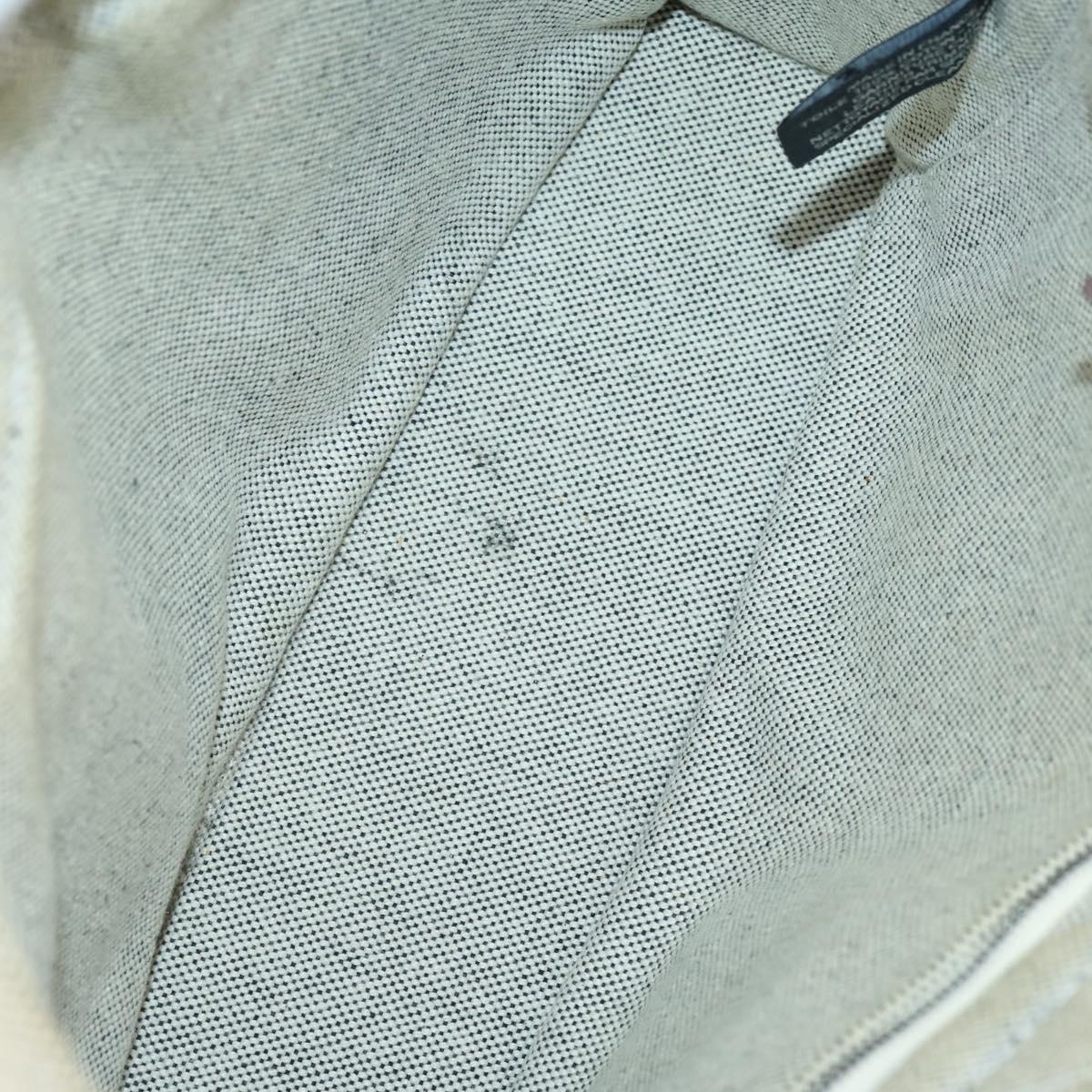 HERMES Her Line Fourre Tout Bag Canvas 4Set Red Brown gray Auth bs29371