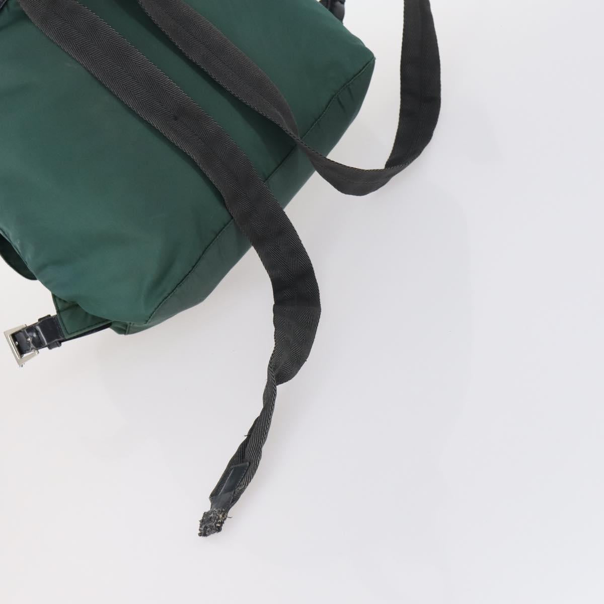 PRADA Bag Nylon Canvas 7Set Green Beige black Auth bs29372