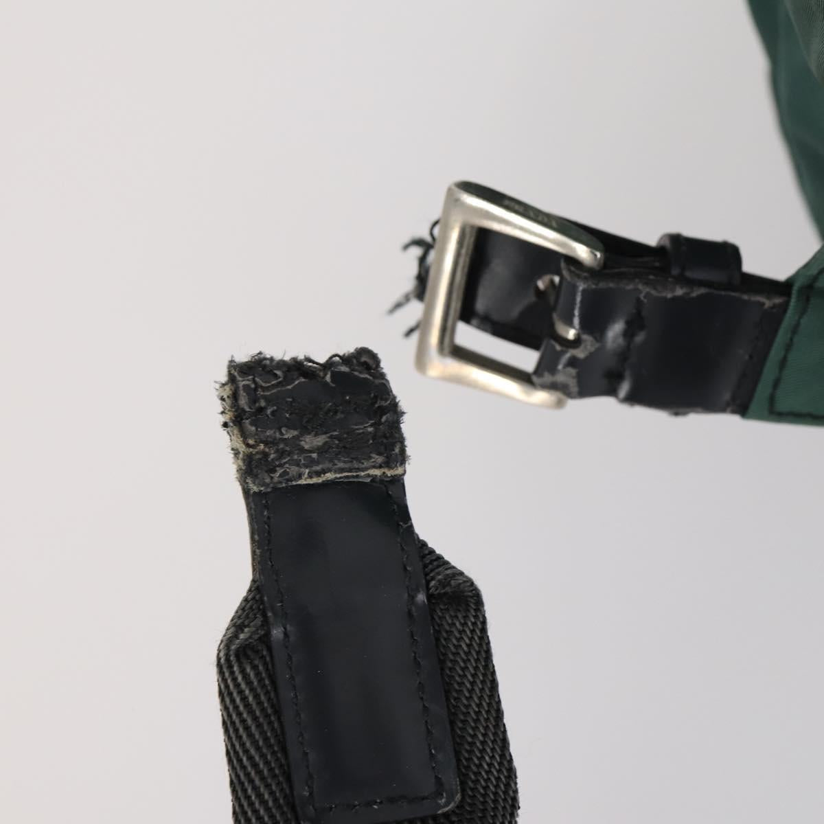 PRADA Bag Nylon Canvas 7Set Green Beige black Auth bs29372