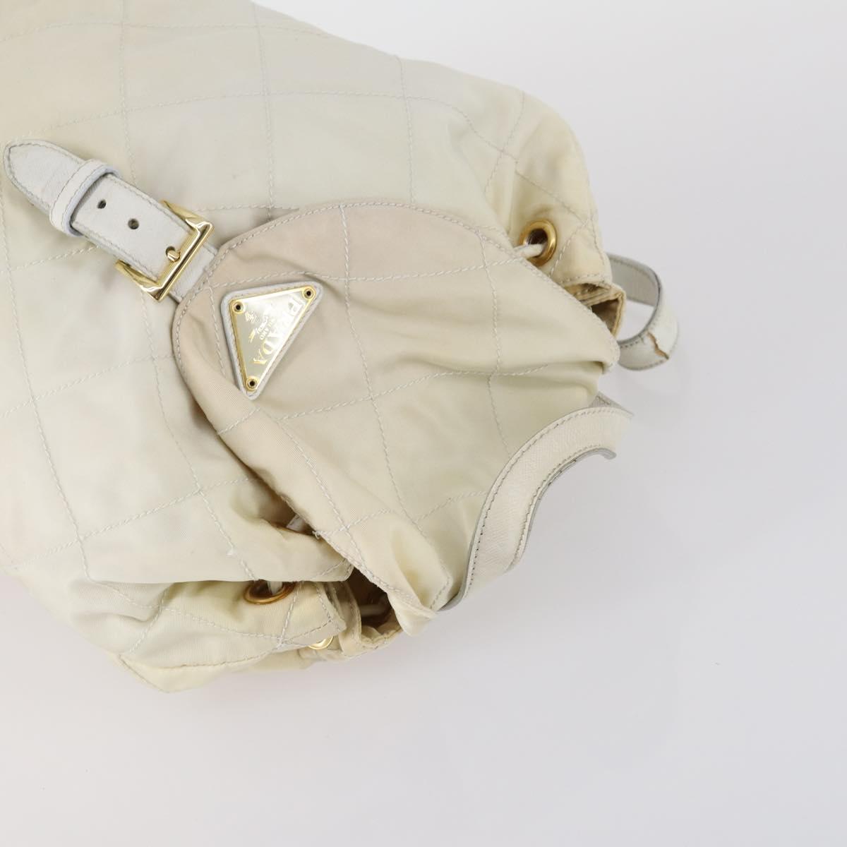 PRADA Bag Nylon Canvas 7Set Green Beige black Auth bs29372