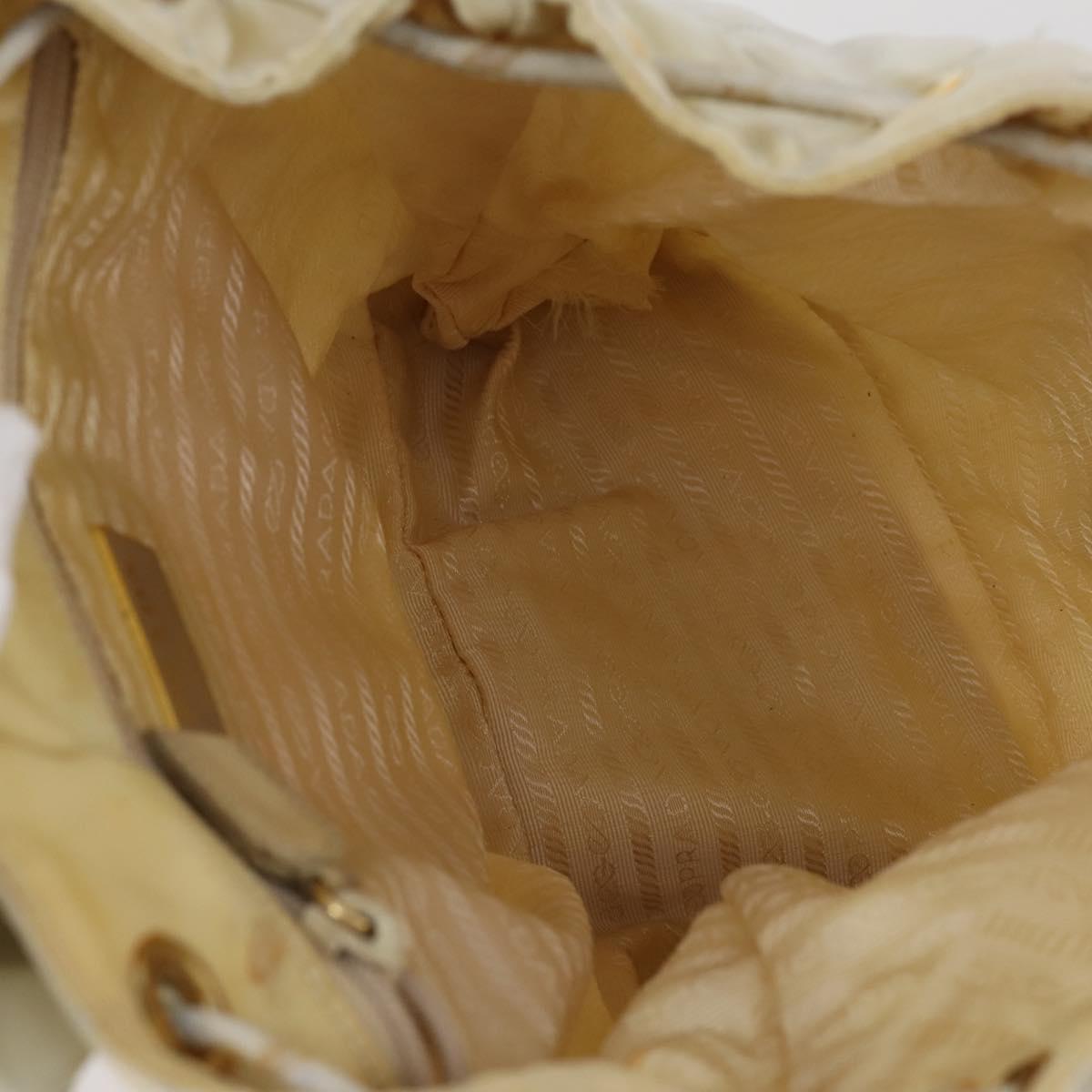 PRADA Bag Nylon Canvas 7Set Green Beige black Auth bs29372