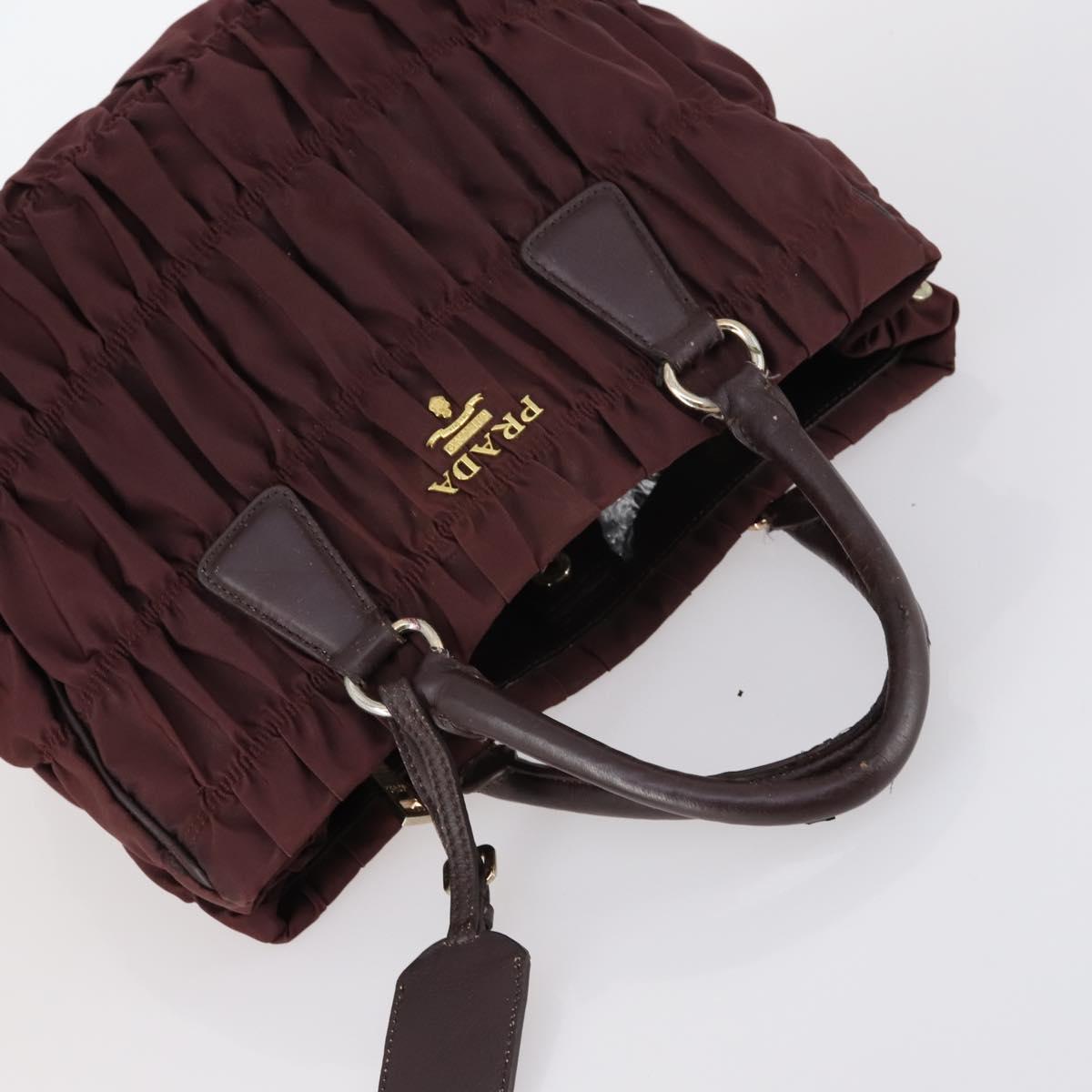 PRADA Bag Nylon Canvas 7Set Green Beige black Auth bs29372