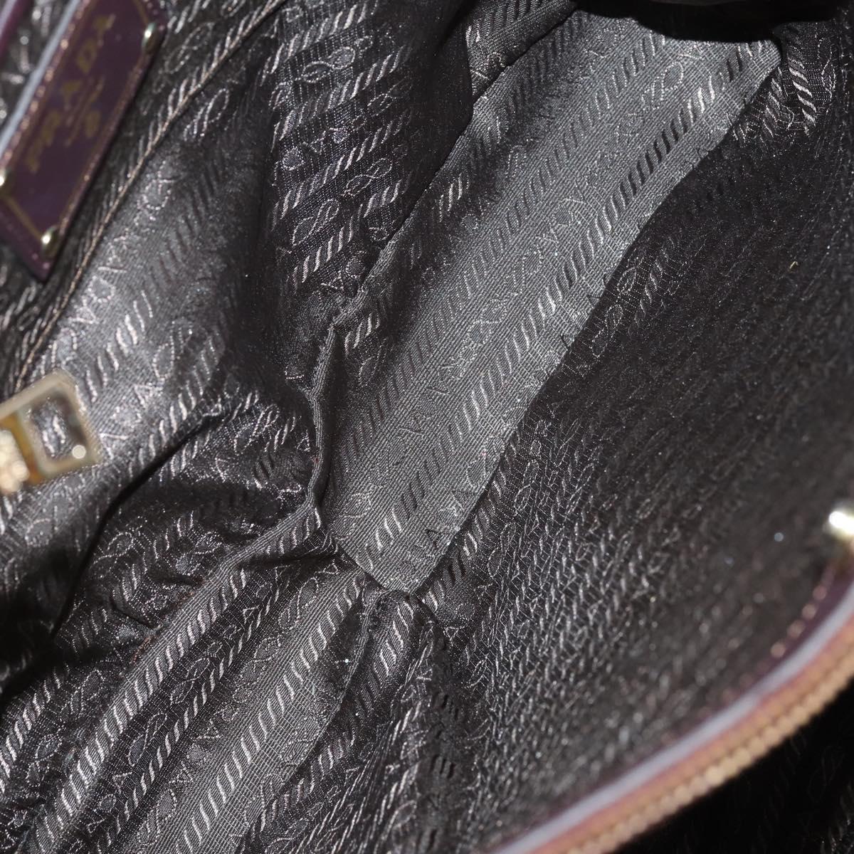 PRADA Bag Nylon Canvas 7Set Green Beige black Auth bs29372