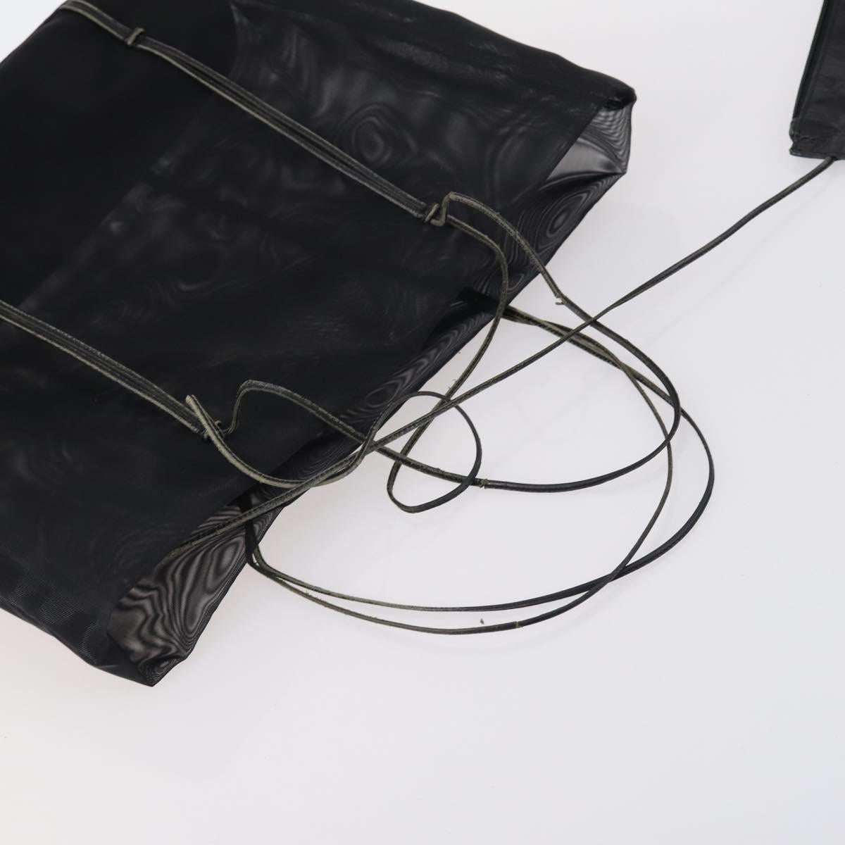 PRADA Bag Nylon Canvas 7Set Green Beige black Auth bs29372