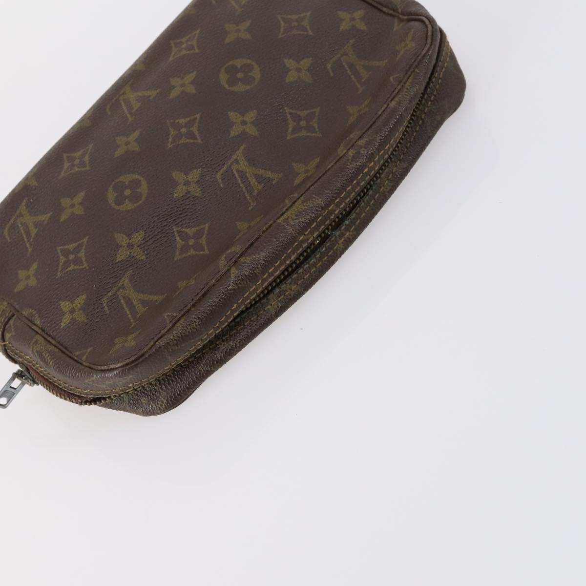 LOUIS VUITTON Monogram Taiga Bag 5Set Green LV Auth bs29377