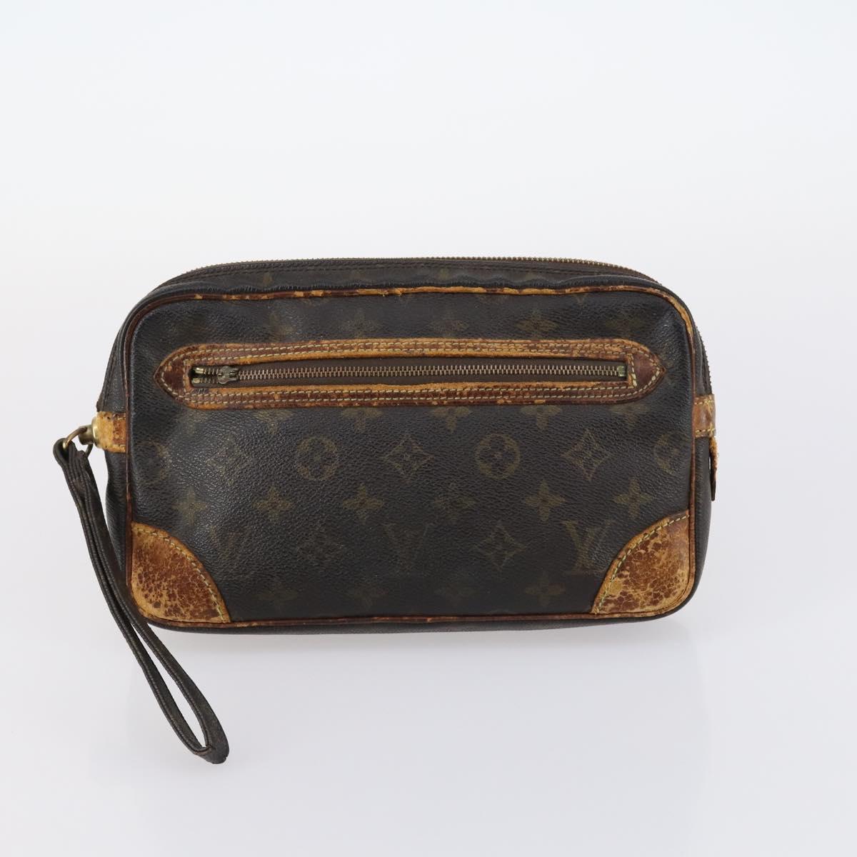 LOUIS VUITTON Monogram Taiga Bag 5Set Green LV Auth bs29377