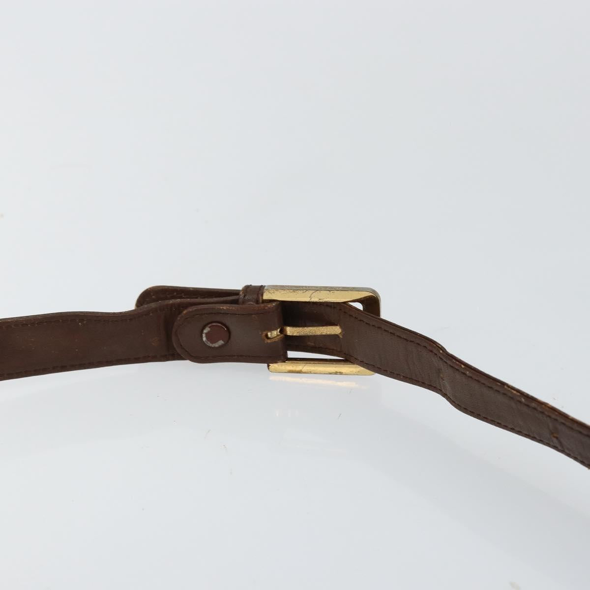 Burberrys Nova Check Shoulder Bag Canvas Beige Gold Auth bs29388