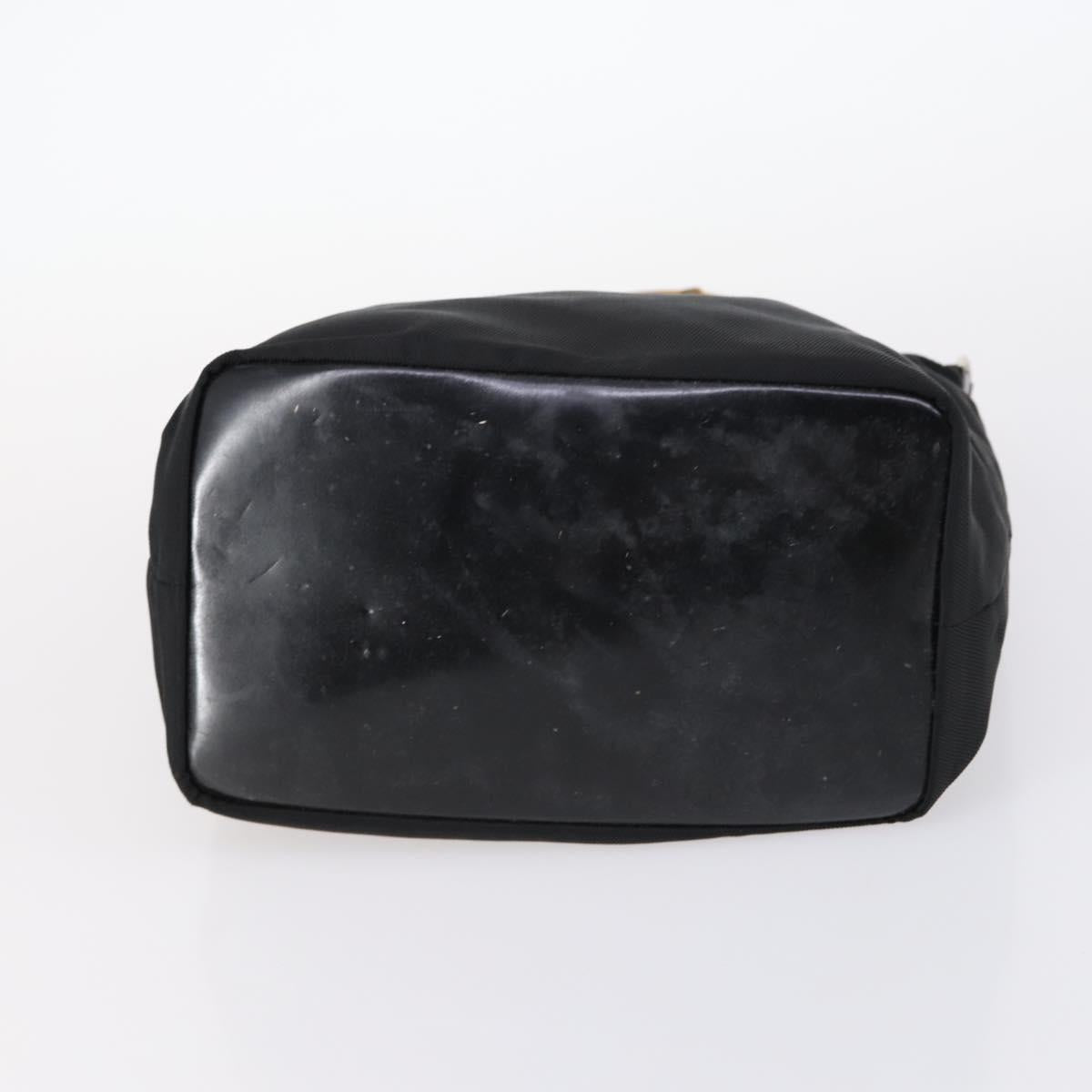 GUCCI Bamboo Jackie Shoulder Bag Nylon 6Set Black Auth bs29393