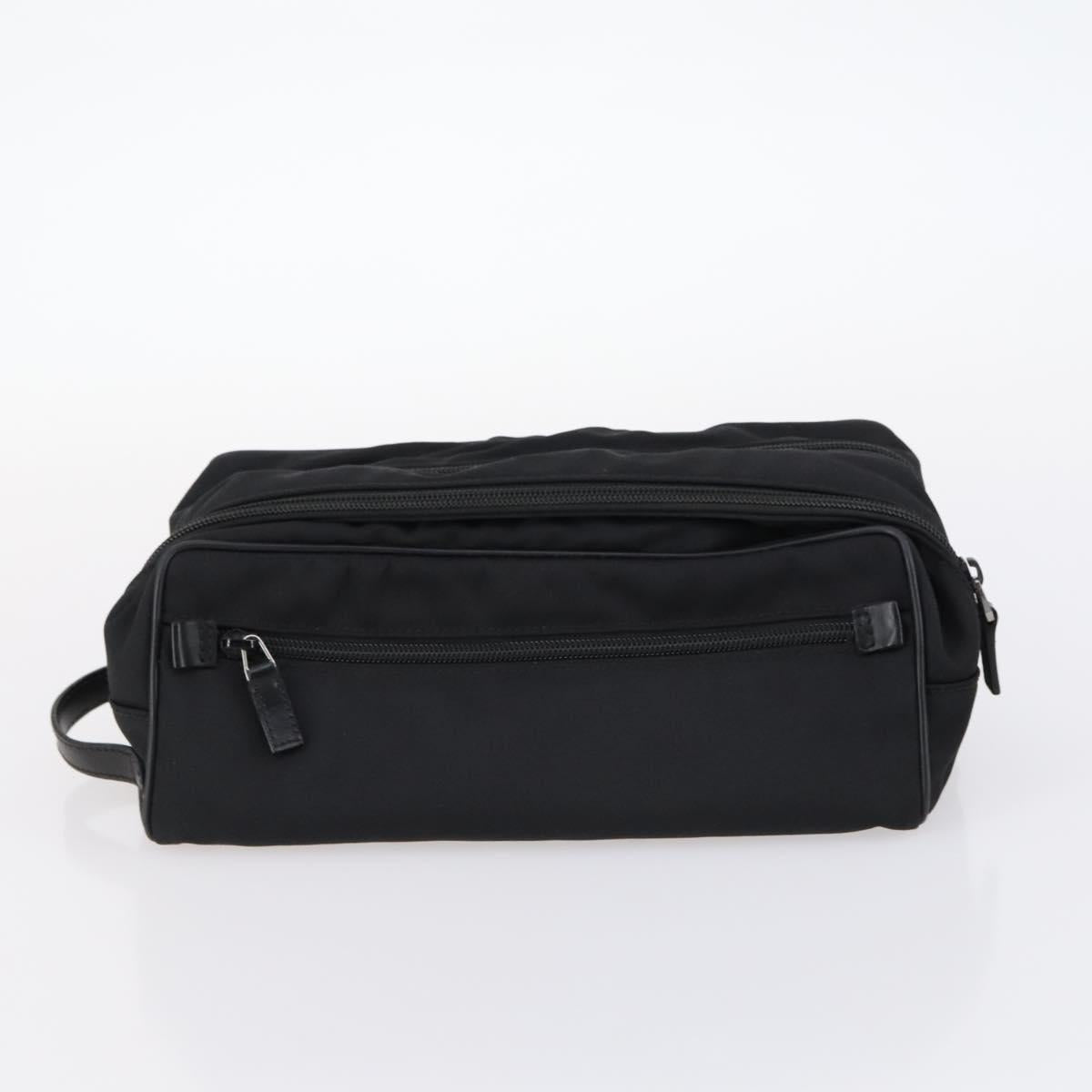 GUCCI Bamboo Jackie Shoulder Bag Nylon 6Set Black Auth bs29393