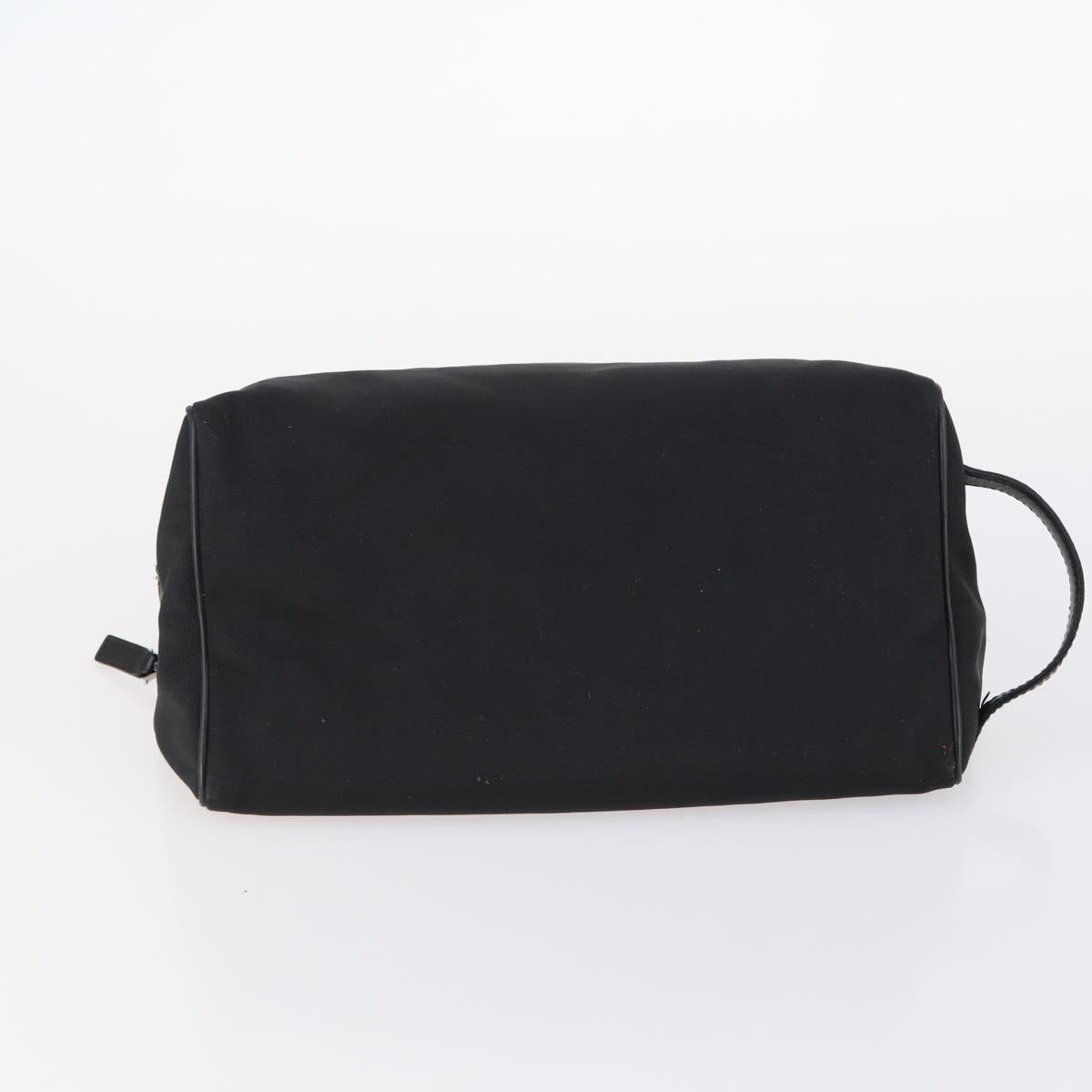 GUCCI Bamboo Jackie Shoulder Bag Nylon 6Set Black Auth bs29393