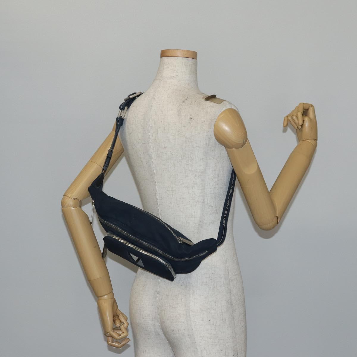 LOUIS VUITTON LV Cup Mizenu Waist Bag Navy M80706 LV Auth bs29411