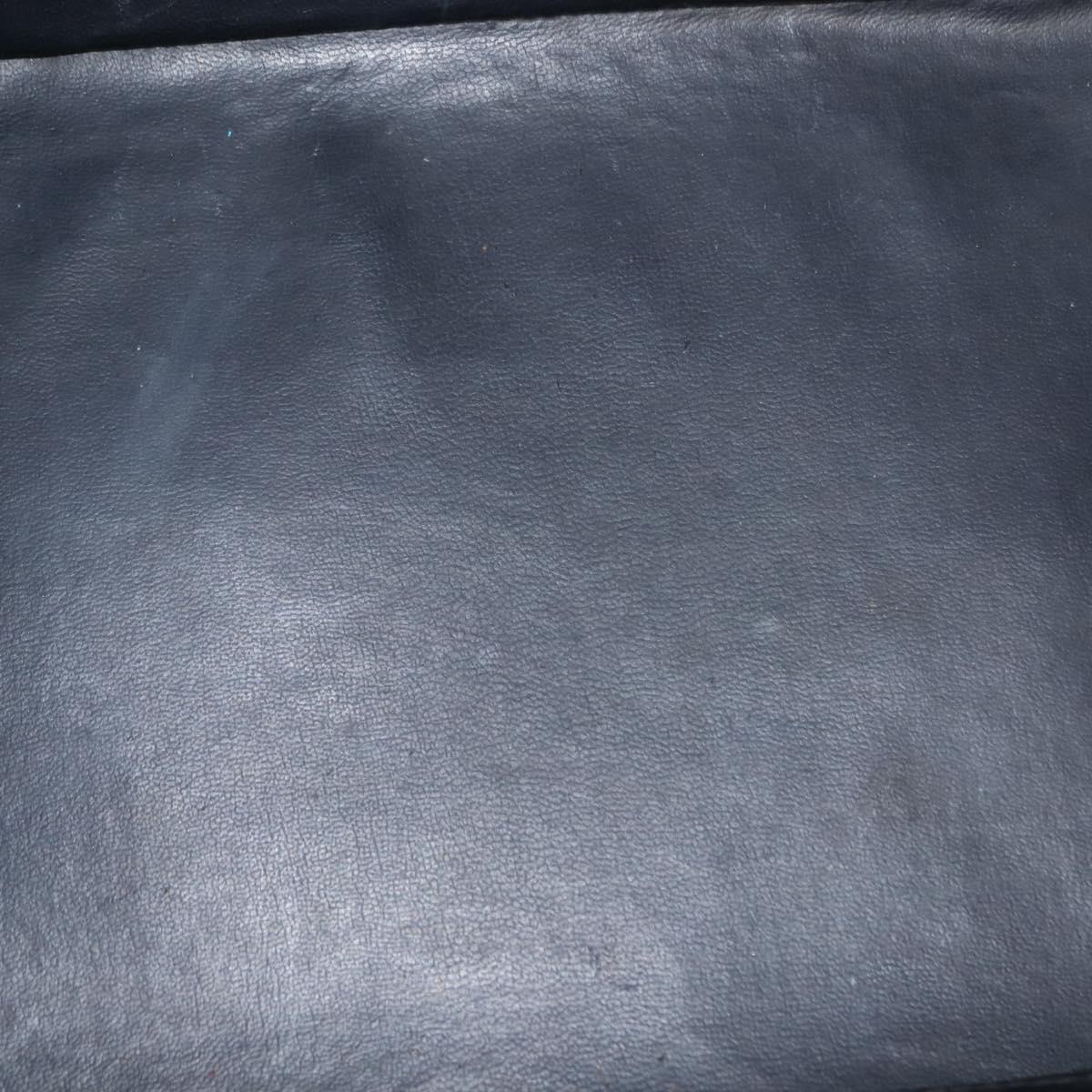 CHANEL COCO Mark vanity Hand Bag Denim 2way Blue CC Auth bs29416