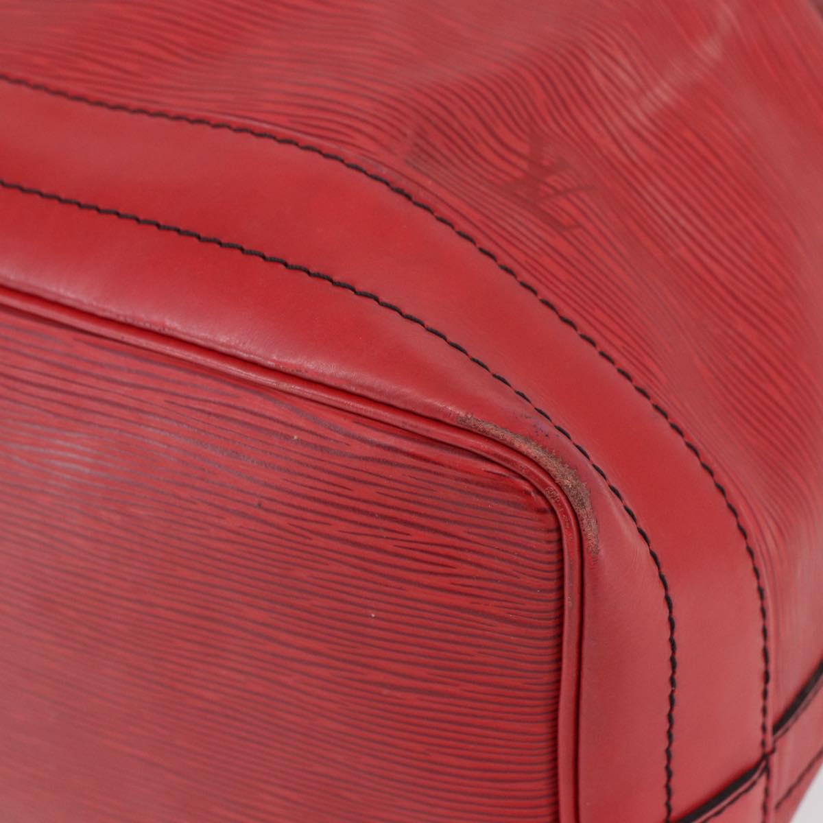 LOUIS VUITTON Epi Noe Shoulder Bag Red M44007 LV Auth bs29418