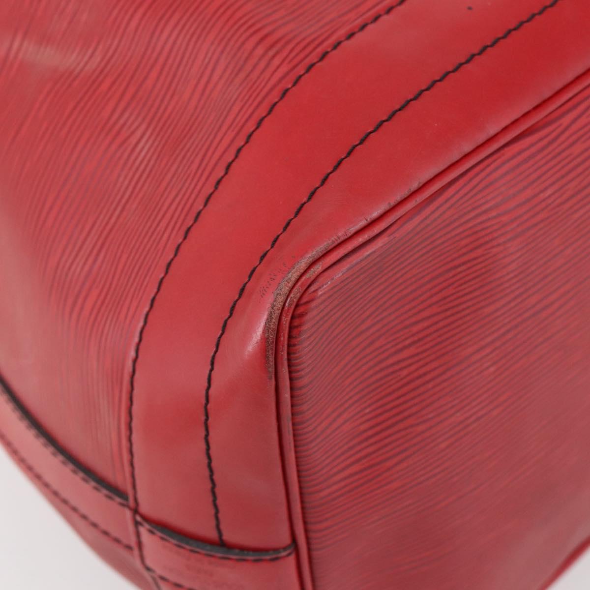 LOUIS VUITTON Epi Noe Shoulder Bag Red M44007 LV Auth bs29418