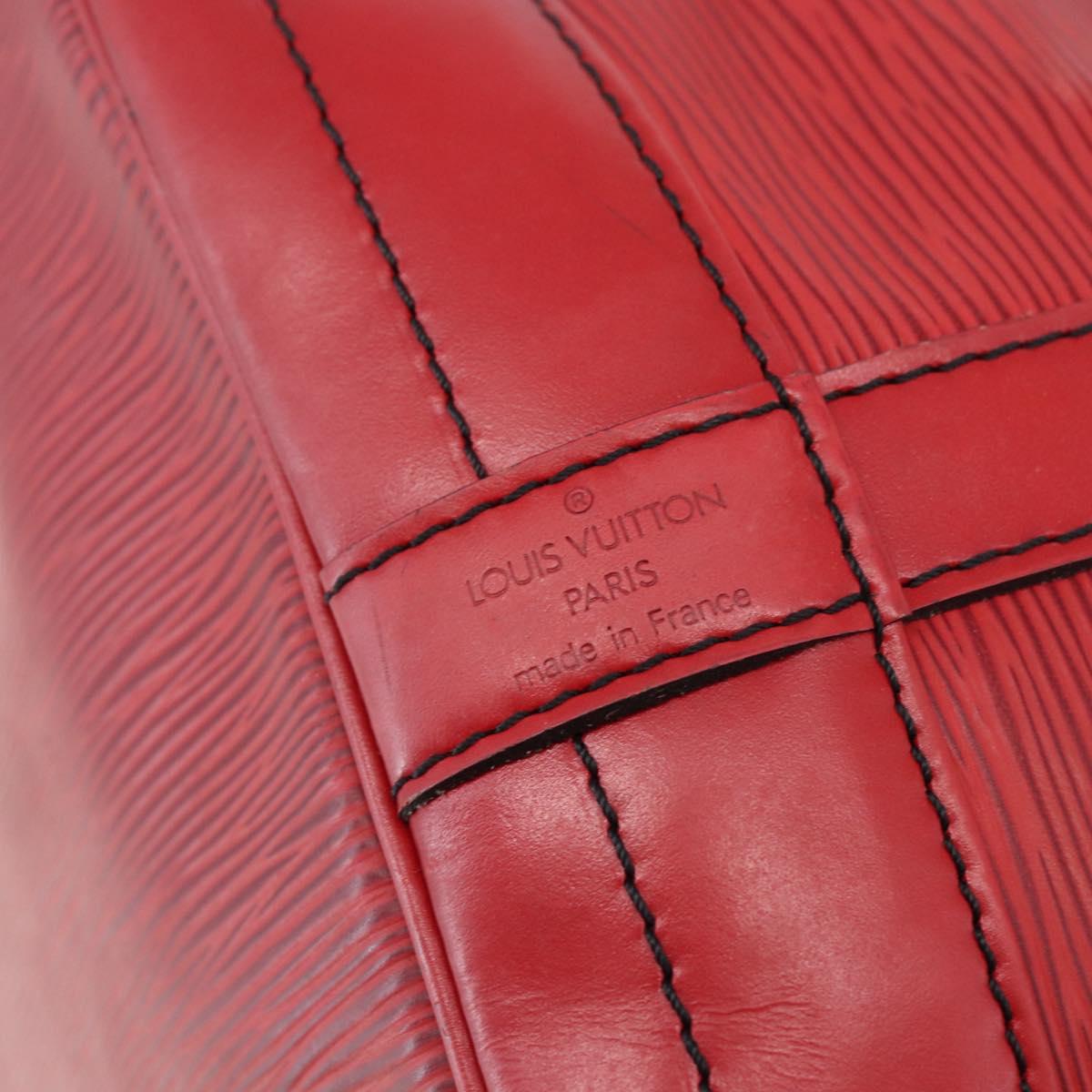 LOUIS VUITTON Epi Noe Shoulder Bag Red M44007 LV Auth bs29418