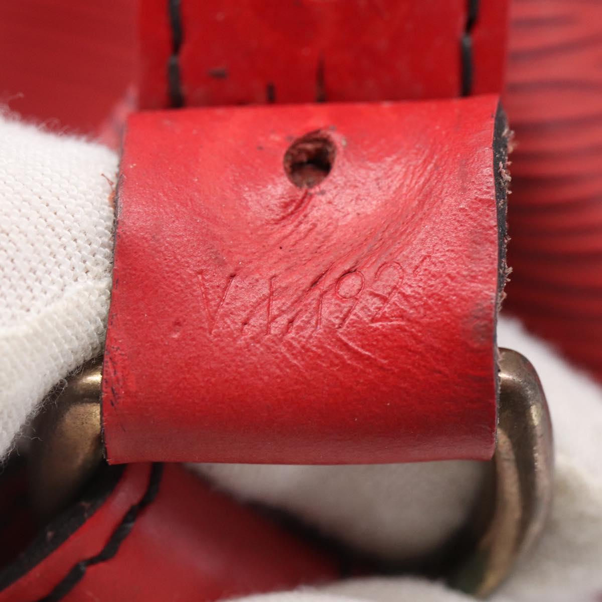 LOUIS VUITTON Epi Noe Shoulder Bag Red M44007 LV Auth bs29418