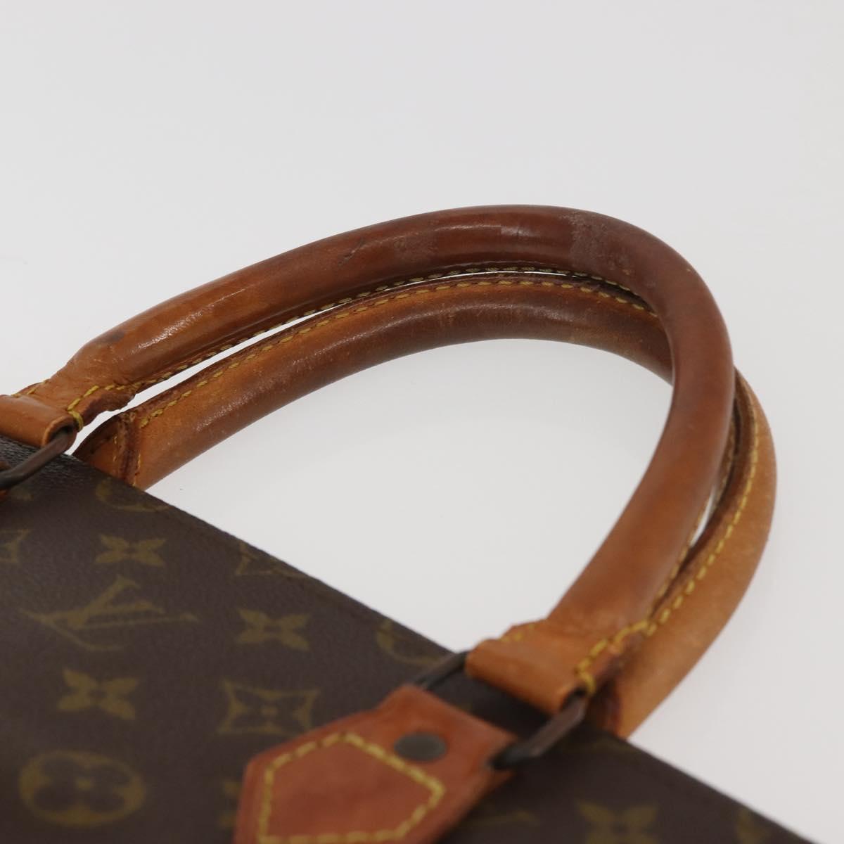 LOUIS VUITTON Monogram Sac Plat Hand Bag Vintage M51140 LV Auth bs29434
