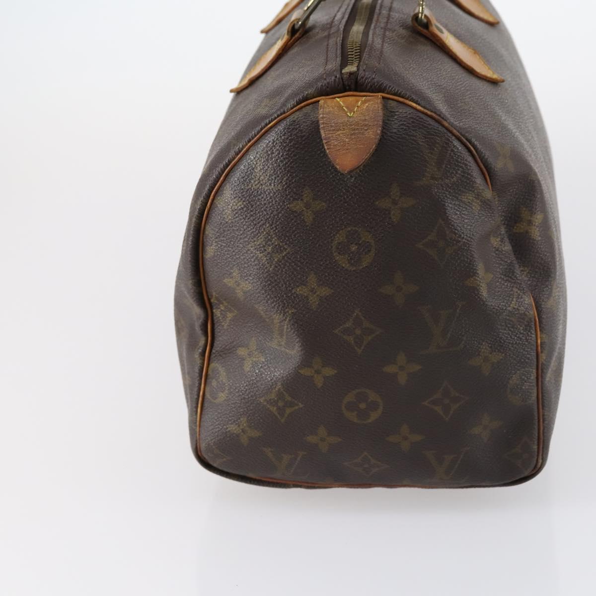 LOUIS VUITTON Monogram Speedy 30 Hand Bag M41526 LV Auth bs29436