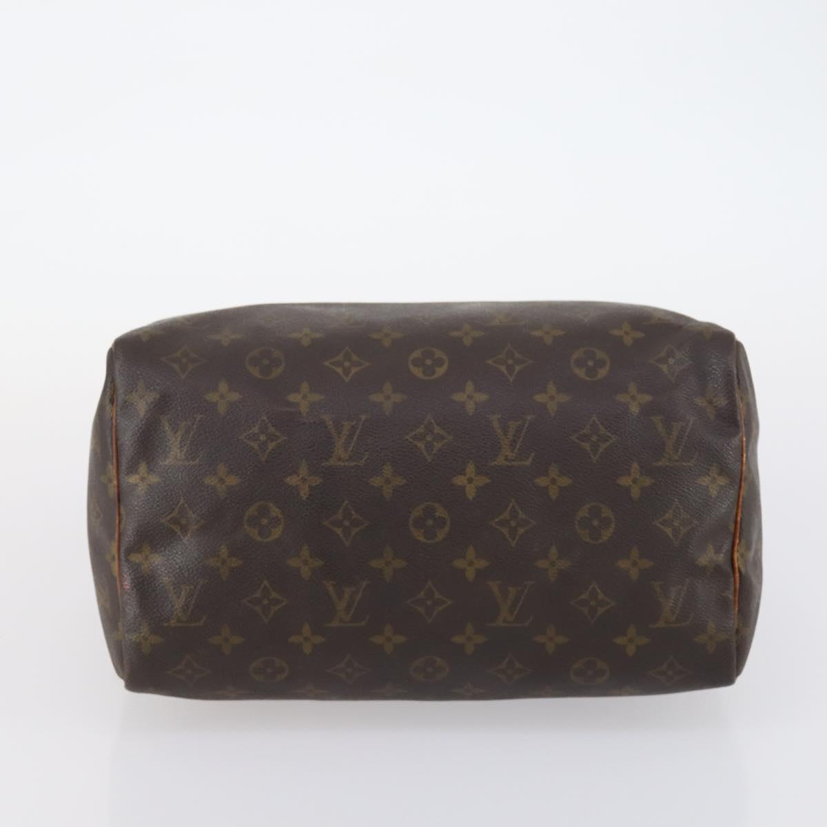 LOUIS VUITTON Monogram Speedy 30 Hand Bag M41526 LV Auth bs29436