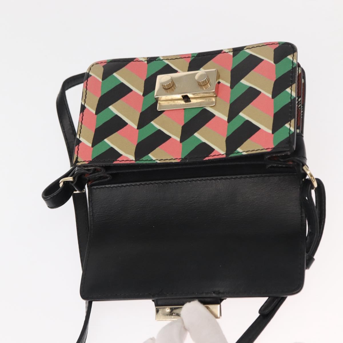 RED VALENTINO Shoulder Bag Leather Multicolor Gold Auth bs29441