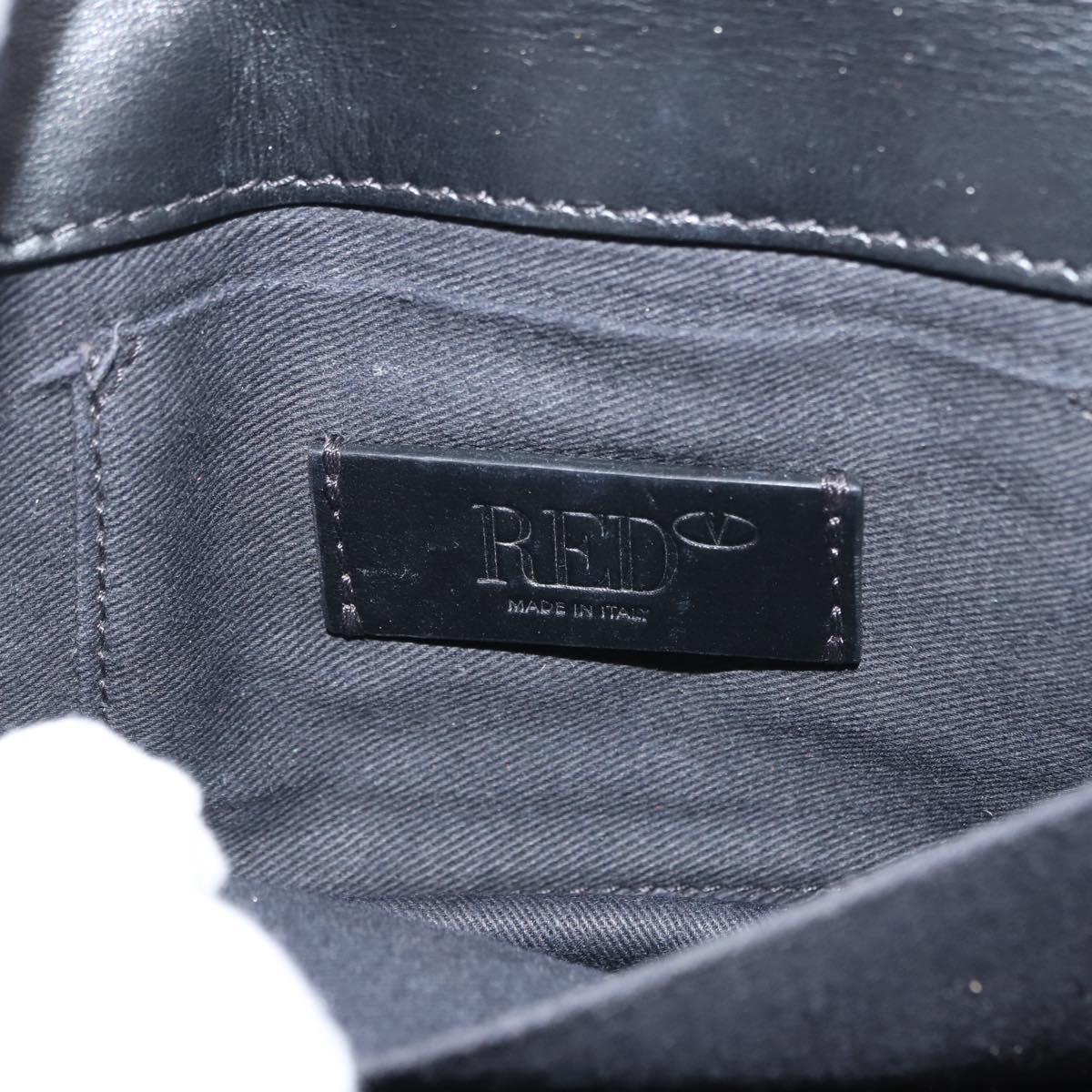 RED VALENTINO Shoulder Bag Leather Multicolor Gold Auth bs29441