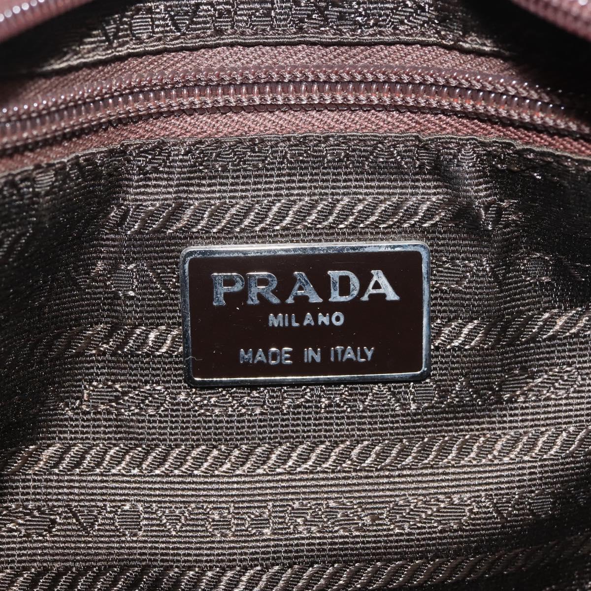 PRADA Hand Bag Nylon Khaki Auth bs29457