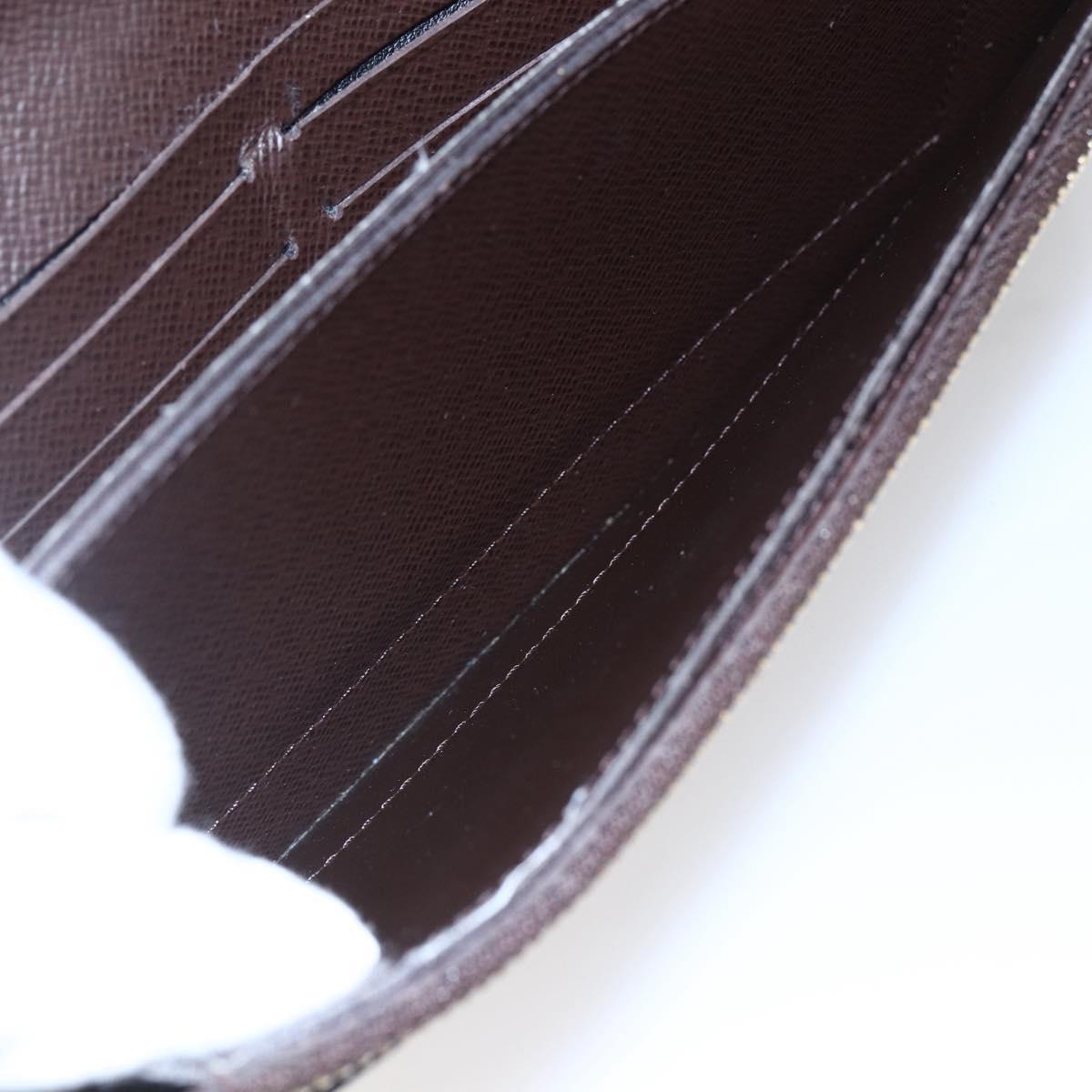 LOUIS VUITTON Damier Ebene Portefeuille Accordion Wallet N60002 LV Auth bs29475