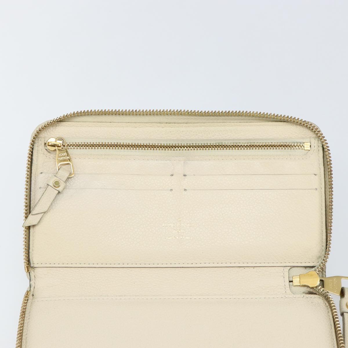 LOUIS VUITTON Empreinte Portefeuille Secret Ron Wallet White M93437 Auth bs29476