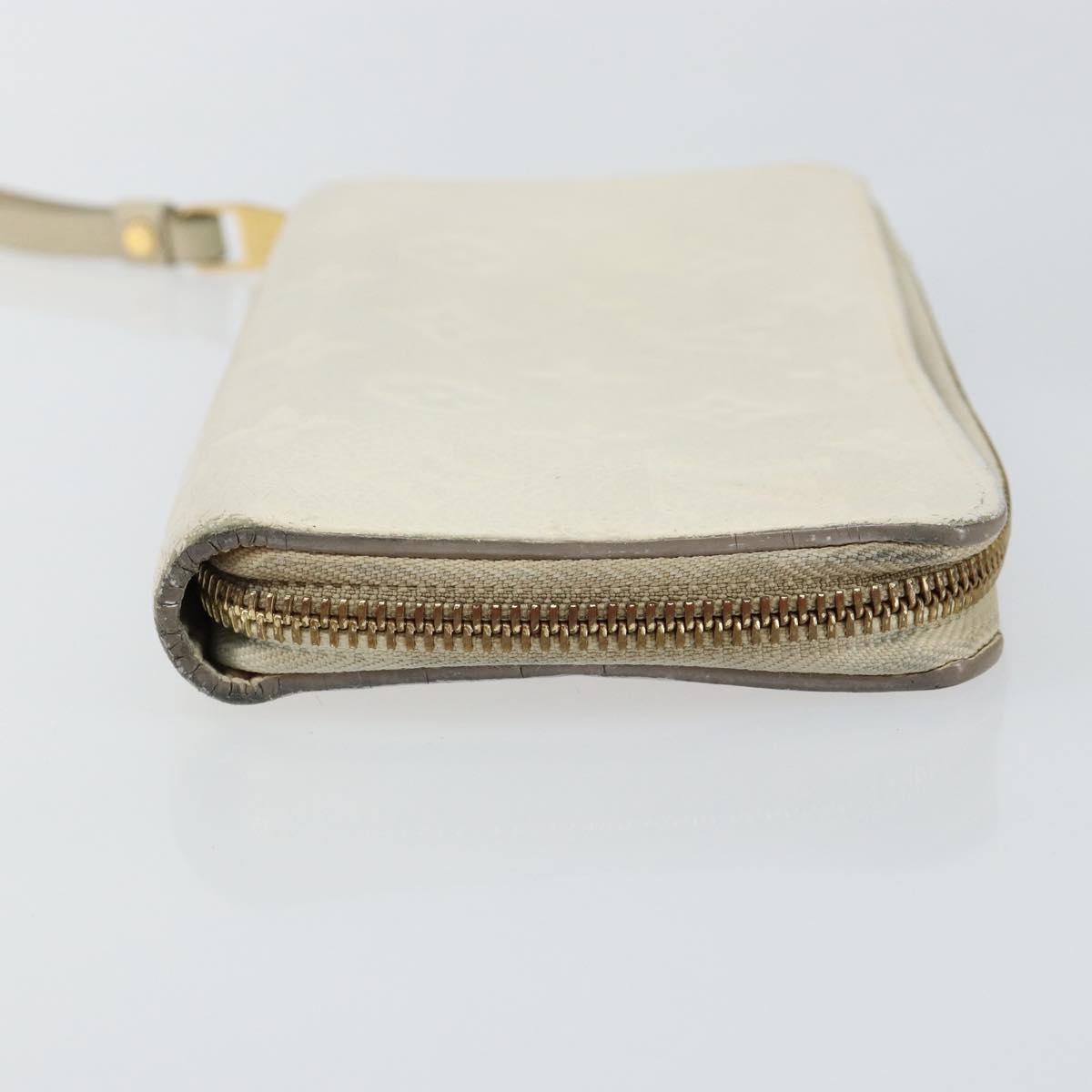 LOUIS VUITTON Empreinte Portefeuille Secret Ron Wallet White M93437 Auth bs29476