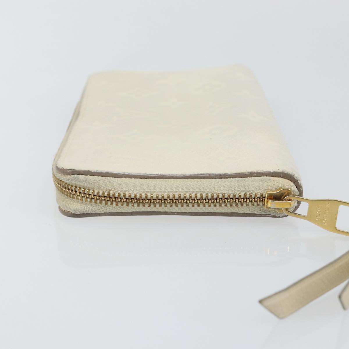 LOUIS VUITTON Empreinte Portefeuille Secret Ron Wallet White M93437 Auth bs29476