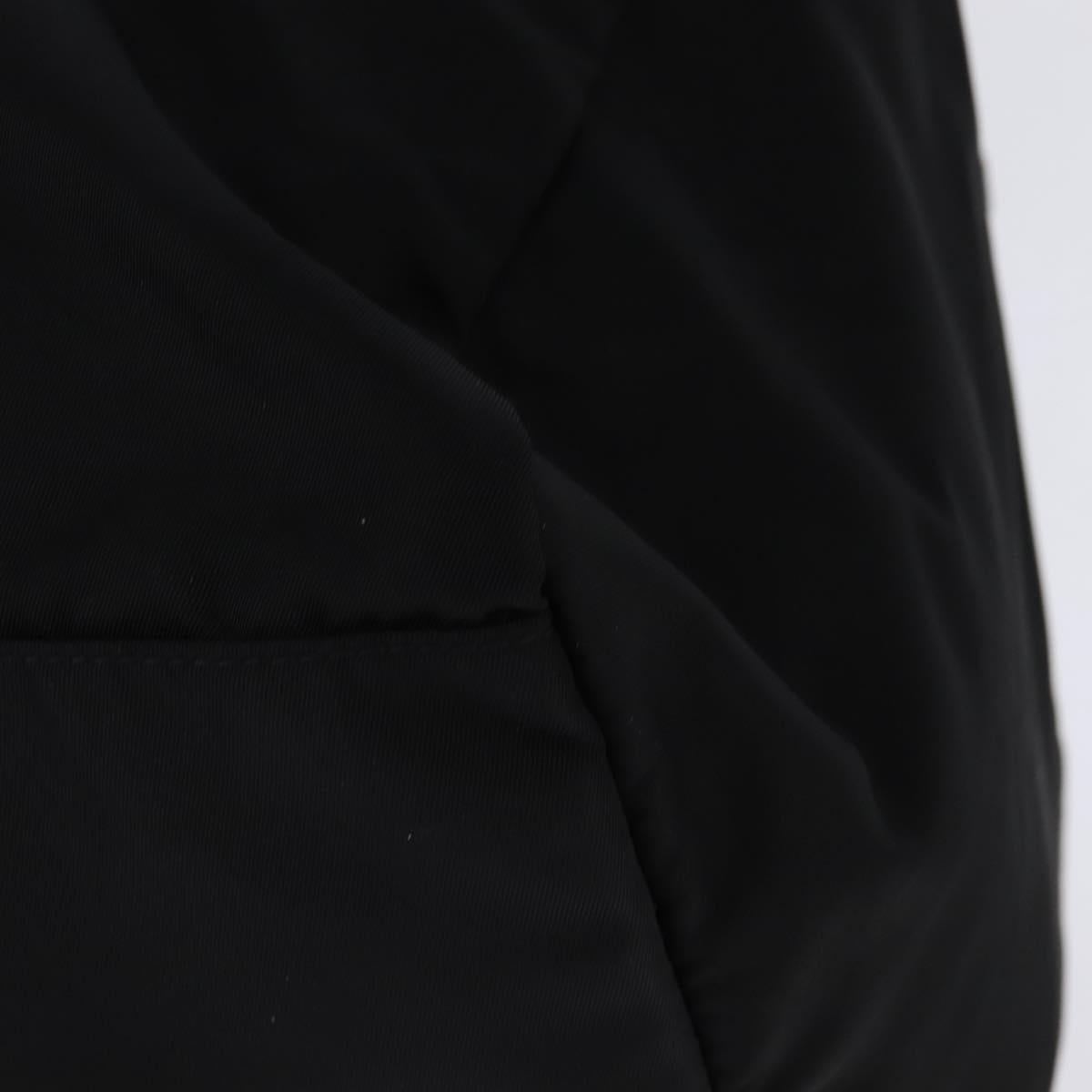 PRADA Boston Bag Nylon Black Silver Auth bs29500