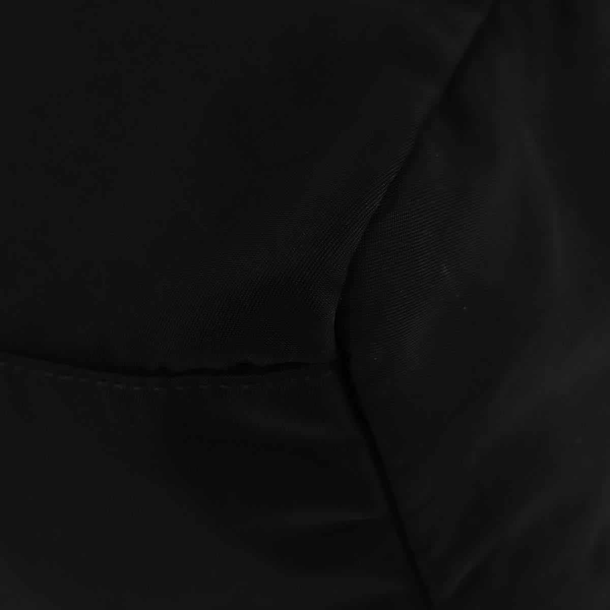 PRADA Boston Bag Nylon Black Silver Auth bs29500