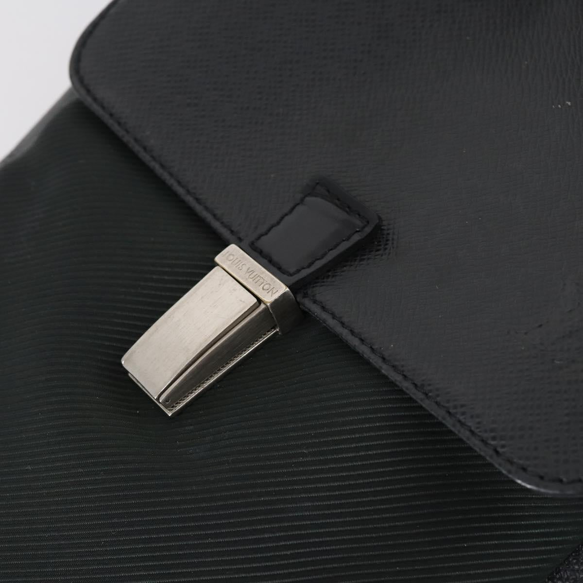 LOUIS VUITTON Taiga Saratov PM Shoulder Bag Ardoise M30892 LV Auth bs29502