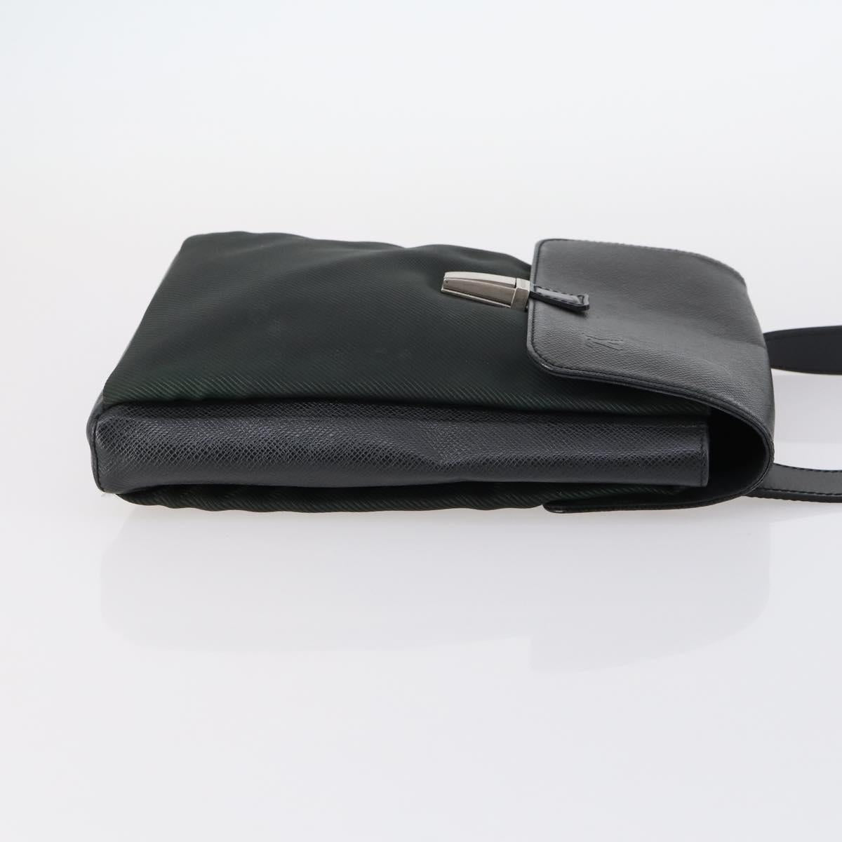 LOUIS VUITTON Taiga Saratov PM Shoulder Bag Ardoise M30892 LV Auth bs29502