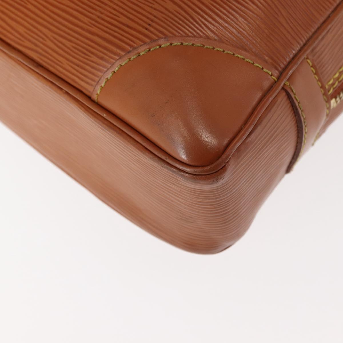 LOUIS VUITTON Epi Porte Documents Voyage Bag Zipangu Gold M54478 Auth bs29515