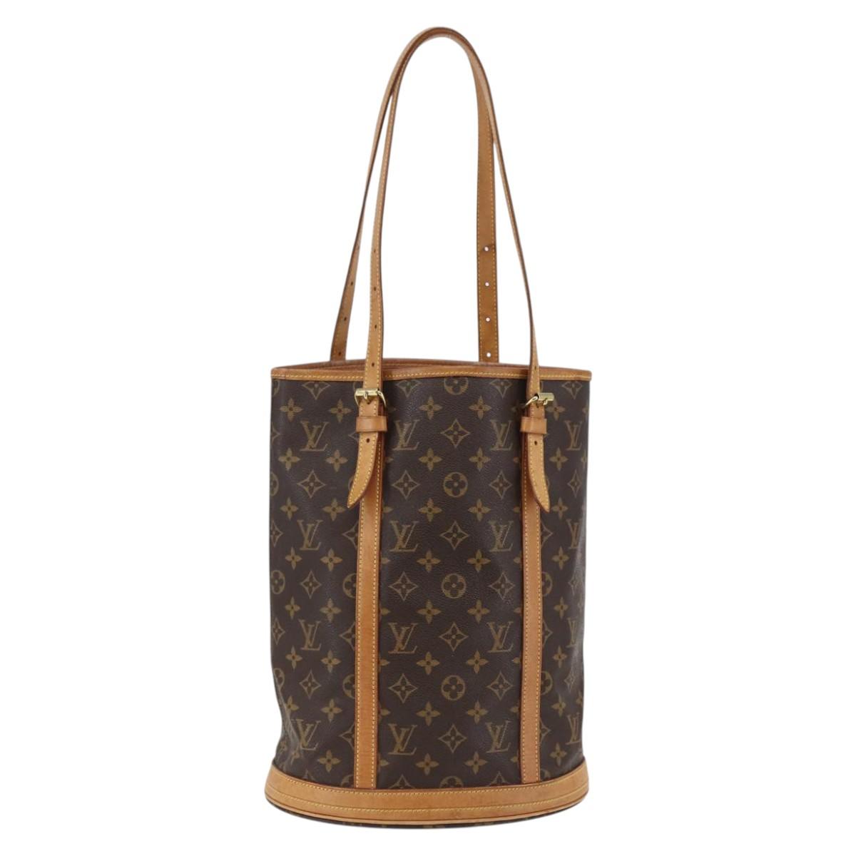 LOUIS VUITTON Monogram Bucket GM Shoulder Bag M42236 LV Auth bs29520