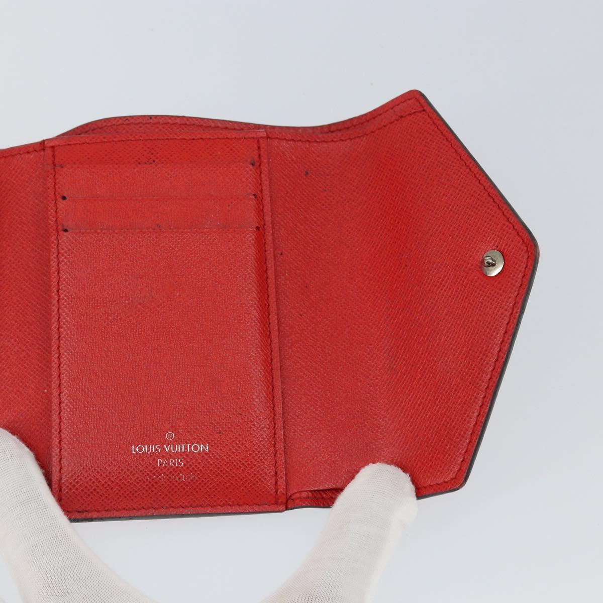 LOUIS VUITTON Escal Portefeuille Victorine Wallet Red M68842 LV Auth bs29522