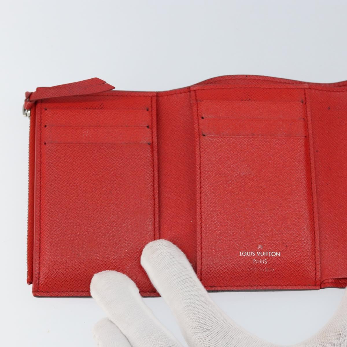 LOUIS VUITTON Escal Portefeuille Victorine Wallet Red M68842 LV Auth bs29522