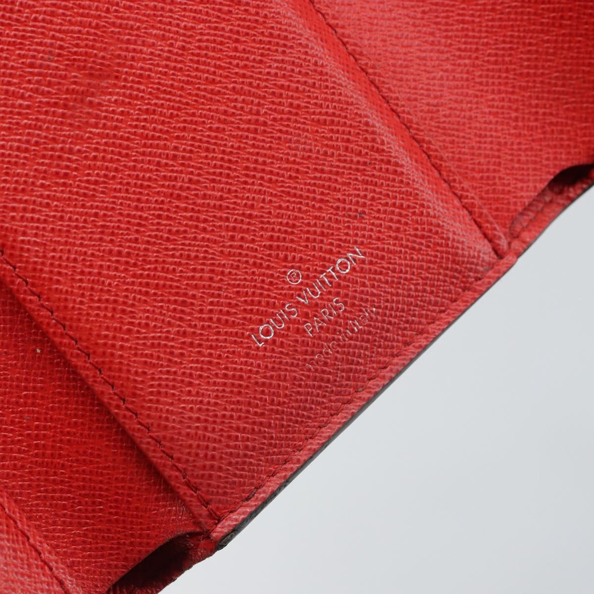 LOUIS VUITTON Escal Portefeuille Victorine Wallet Red M68842 LV Auth bs29522
