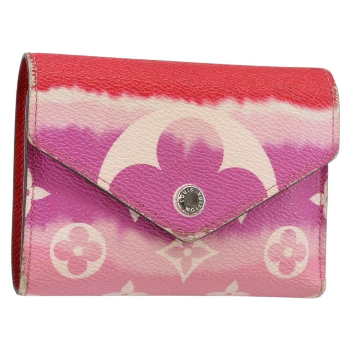 LOUIS VUITTON Escal Portefeuille Victorine Wallet Red M68842 LV Auth bs29522